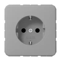 Jung CD 1521 GR SCHUKO®-Steckdose 16 A 250V ~ Schraubklemmen Duroplast Serie CD