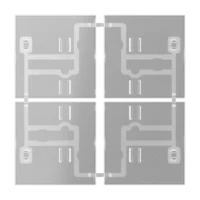 Jung 404 TSA T Tastensatz 4-fach F40 transparent
