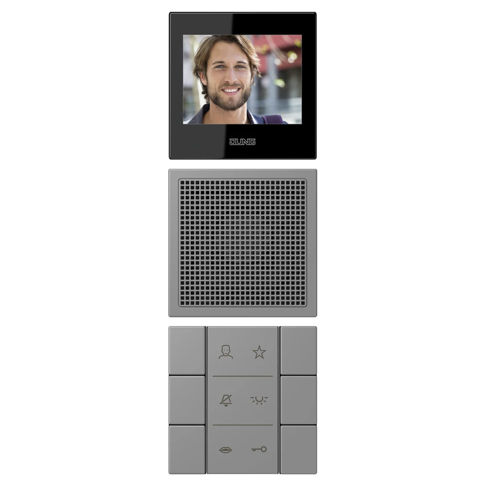 Jung Jung SI VI LC 627 203 Siedle In-Home-Bus Video-Innenstation 2,7 Serie LS gris