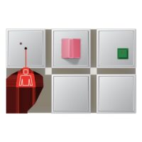 Jung NRS AL 0834-2-L Notrufset mit USV Serie LS Aluminium