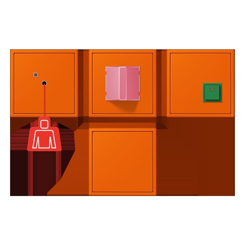 Jung Jung NRS LC 0834 224 Notrufset Serie LS orange (32080)
