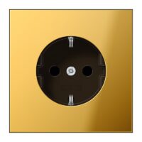Jung GO 1521 SCHUKO®-Steckdose 16 A 250V ~ Schraubklemmen Metall goldfarben