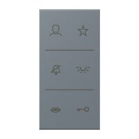 Jung SI V6 LC DC 251 Design-Cover Video 3fach F50 Serie LS gris 59 (4320H)