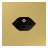 Jung ME 1520-13 SEV C Einfach-Steckdose Schweizer Norm Typ 13 Serie LS Messing