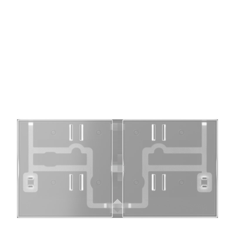 Jung Jung 4093 TSA T Tastensatz 3-fach F40 transparent