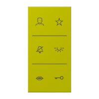 Jung SI V6 LC DC 249 Design-Cover Video 3f F50 Serie LS vert olive vif (4320F)