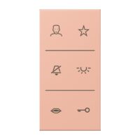 Jung SI V6 LC DC 231 Design-Cover Video 3fach F50 Serie LS rose clair (32102)
