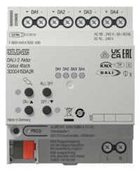 Jung 30004 1S DA2 R KNX DALI-2 Aktor Colour 4fach REG 4 TE Secure