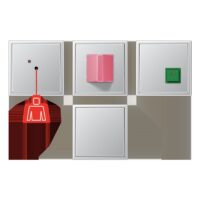 Jung NRS AL 0834-L Notrufset Serie LS Aluminium