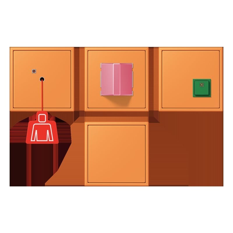 Jung Jung NRS LC 0834 225 Notrufset Serie LS orange clair (32081)