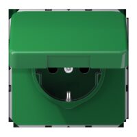 Jung CD 1521 BFKL GN SCHUKO®-Steckdose 16 A 250V ~ Schraubklemmen Klappdeckel