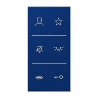 Jung SI V6 LC DC 261 Design-Cover Video 3f F50 Serie LS bleu outremer foncé