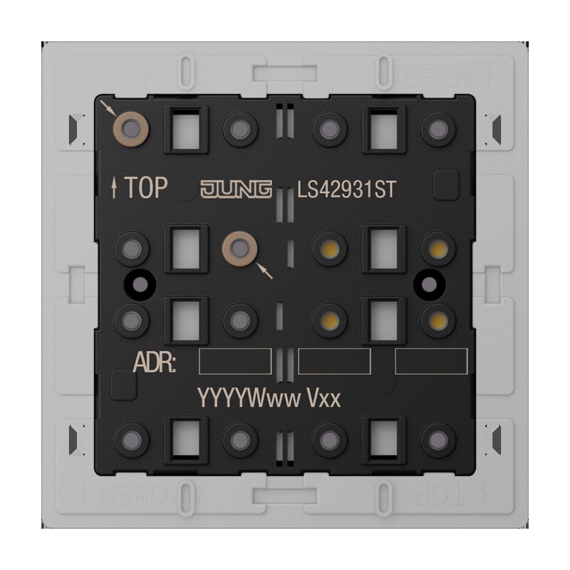 Jung Jung LS 4293 1ST KNX Tastsensor-Modul Universal 3-fach F40 Secure Serie LS