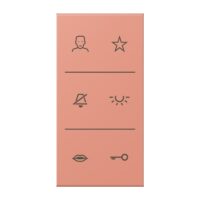Jung SI V6 LC DC 233 Design-Cover Video 3f F50 Serie LS locre rouge moyen