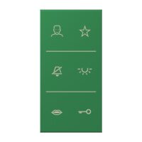 Jung SI V6 LC DC 219 Design-Cover Video 3fach F50 Serie LS vert foncé (32050)