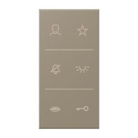 Jung SI V6 LC DC 242 Design-Cover Video 3f F50 Serie LS ombre naturelle moyenne