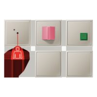Jung NRS ES 0834-2-L Notrufset mit USV Serie LS Edelstahl