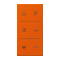Jung SI V6 LC DC 260 Design-Cover Video 3fach F50 Serie LS orange vif (4320S)