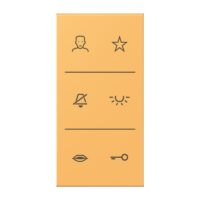 Jung SI V6 LC DC 254 Design-Cover Video 3f F50 Serie LS ocre jaune clair (4320L)