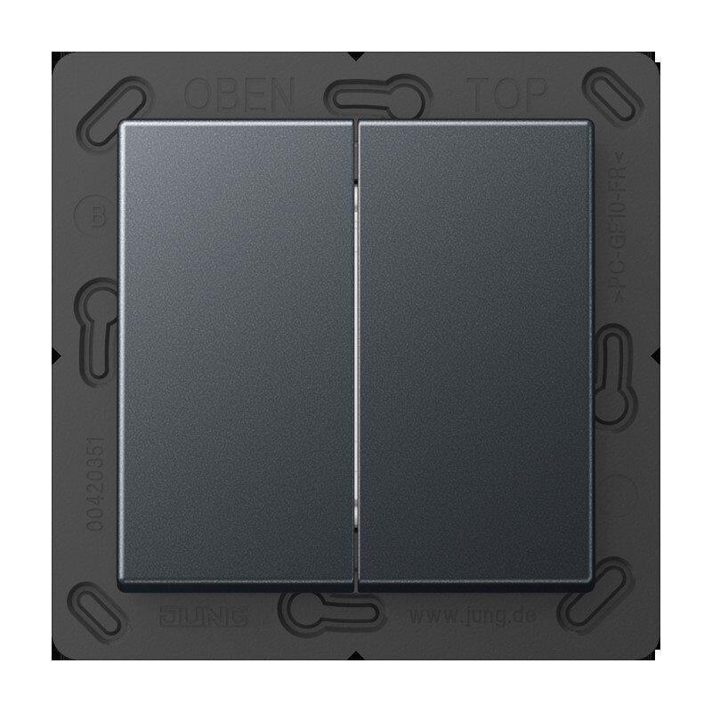 Jung Jung MAT A 595 ANM Matter Taster 2-fach batterieversorgt 4-kanalig Serie A anthrazit