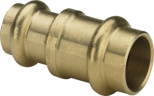 Muffe PROFIPRESS 9778.1 15x10 aus Rotguss, reduziert, Nr.335960,für Heizung