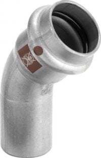 Viega Bogen TEMPONOX 1726.1 IxA, 22mm, 45 Grad, Stahl nichtrostend