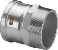 Viega Übergangsstück mit SC Temponox XL 1711XL in 88,9mmxR3 Stahl nichtrostend