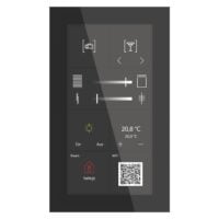 MDT Bedientableau Unterputz KNX schwarz Farbe Touch BE-GTSP6TS.01S