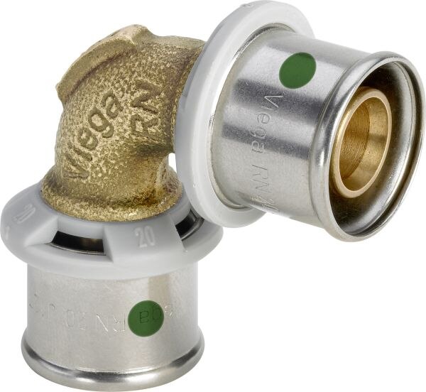 Rotguss-Winkelkupplung SANFIX-P 2116 566210, 25mm, aus Rotguss