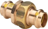 Verschraubung PROFIPRESS-G 2650 42mm, aus Rotguss, 379308, für Gas