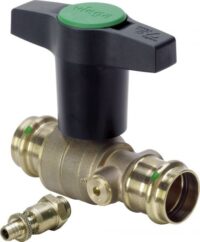 Viega Kugelhahn mit SC Easytop 2275.3 in 54mm Siliziumbronze