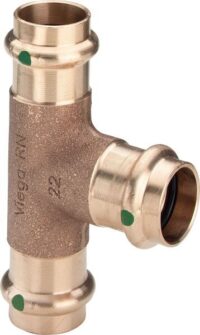T-Stück SANPRESS Nr.2218, 298401 22x18x18mm aus Rotguss