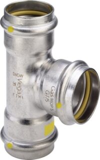 T-Stück SANPRESS INOX G 0218 35mm 486556 aus Edelstahl rostfrei