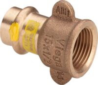 Übergangsstück PROFIPRESS-G 2612.3 15x1/2, 346478, aus Rotguss, mit IG, für Gas