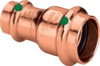 Muffe PROFIPRESS 2415.2, 42x35mm 328252 aus Kupfer, reduziert, für Wasser