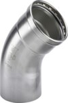 Viega Bogen 45 Grad mit SC Sanpress Inox 2326.1XLLF in LABS-frei in 76,1mm