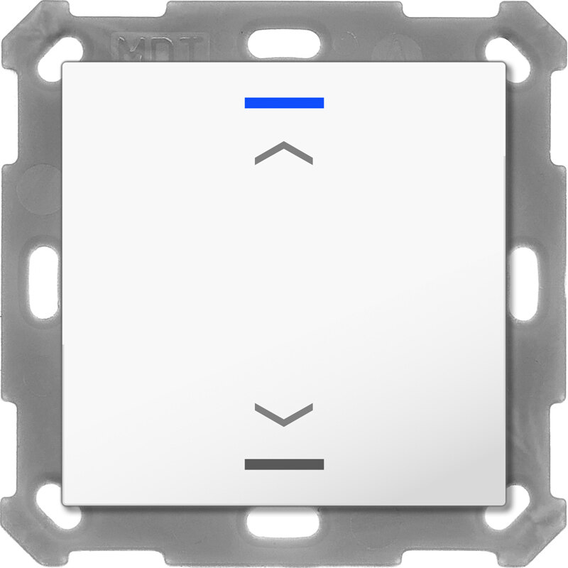 MDT MDT Tastsensor Bussystem KNX- Unterputz reinweiß glänzend 1-fach 2pkt RF-TAL55T102.A1