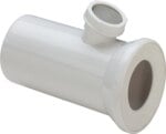 Klosett-Anschluss-Stutzen 3815.2 DN 100x175, mit Anschluss50mm, weiß