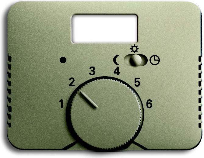 Busch-Jaeger Busch-Jaeger Zentralplatte Raumtemp matt alpha 1795 TA-260 palladium austb Symb