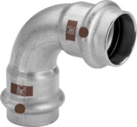 Viega Bogen TEMPONOX 1716 IxI, 42mm, 90 Grad, Stahl nichtrostend