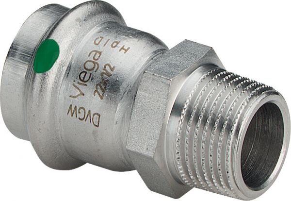 Übergangsstück SANPRESS INOX 2311 22x1/2, AG, 436483, a nichtrostendem Stahl