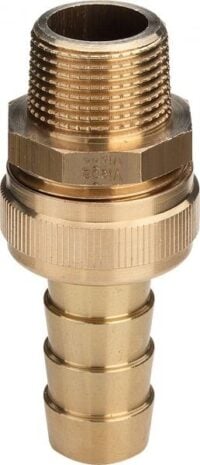 Messing-Standrohrverschraubung 11/4" mit Außengewinde, konisch dichtend