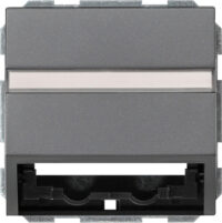 GIRA Zentralplatte Datenanschl 1f anth System 55 087028 Schraubbef