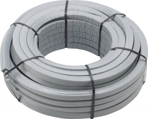 Raxofix Rohr mit Dämmung exzent. Ring 50m 5304.1 - 16x2,2mm Kunststoff grau