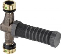 Viega UP-Geradsitzventil mit SC Easytop 5335.2 in 16mm Siliziumbronze