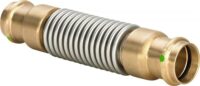 Axial-Kompensator VIEGA 2251, 690311 54mm mit Pressverbindern aus Rotguss