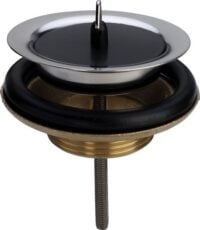 Spueltisch-Ventil VIEGA 7122 116354 2"x80, mit Haken, Hoehe 25mm, Messing