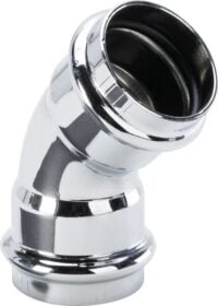 Viega Bogen 45 Grad 5698 in 32x32mm Kupfer verchromt