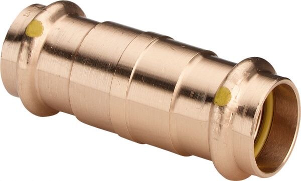 Schiebemuffe PROFIPRESS-G 2615.5 54mm aus Rotguss, 394226, für Gas