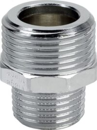 Rotguss-Gewindestutzen 3247 3/4x1/2" verchromt